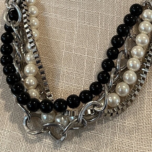 Vintage Chains & Beads Multi-layer Necklace - Picture 3 of 6